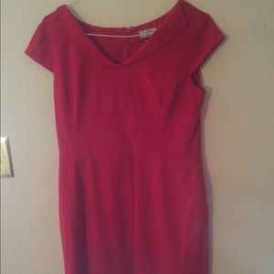 Tahari 12p red dress
